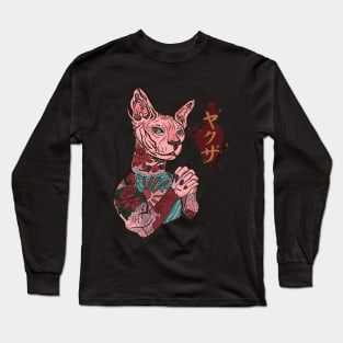 Yakuza Cat Boss Long Sleeve T-Shirt